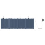 vidaXL Pots de jardin Gris 160 x 40 x 52 cm Acier