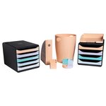 Pot à crayon EXACOMPTA PEN-CUBE corail