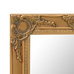 vidaXL Miroir mural style baroque 50x50 cm Doré