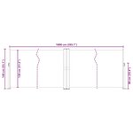 vidaXL Auvent latéral rétractable Anthracite 140 x 1000 cm