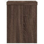 vidaXL Supports pour plantes 2 Pièces chêne marron bois d'ingénierie