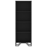 vidaXL Bibliothèque noir 50x31x137 5 cm bois d'ingénierie