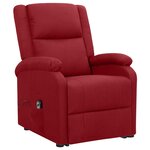 vidaXL Fauteuil Rouge bordeaux Tissu