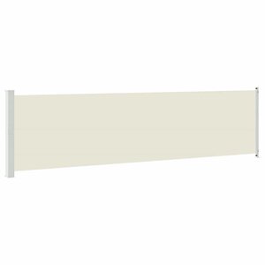 vidaXL Auvent latéral rétractable de patio 600x160 cm crème