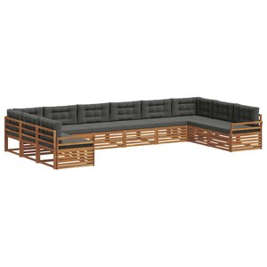 vidaXL Ensembles de canapés 7 pc Naturel et Anthracite