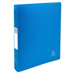Classeur 2 Anneaux 30mm Polypropylène Opak Rigide 10/10e - A4 Maxi. - Bleu Clair - X 10 - Exacompta
