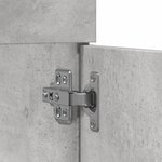 vidaXL Armoire de lavabo de salle de bain gris béton bois d'ingénierie