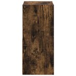 vidaXL Table de chevet 2 Pièces Chêne fumé 25 5 x 22 x 49 5 cm