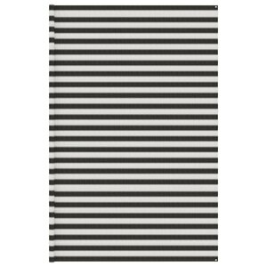 vidaXL Tapis de tente anthracite et blanc 400x500 cm PEHD