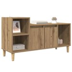 vidaXL Meuble TV Chêne artisanal 100 x 35 x 55 cm Bois d'ingénierie