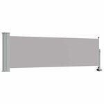vidaXL Auvent latéral rétractable de patio 80x300 cm Gris