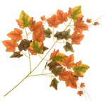 Vidaxl 10 pièces feuilles artificielles de raisin rouge 70 cm