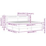 vidaXL Cadre de lit avec matelas Noir 200 x 200 cm Simili cuir