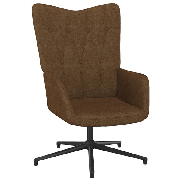 vidaXL Chaise de relaxation Marron Tissu