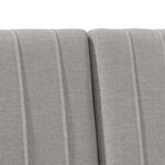 vidaXL Tête de lit capitonnée Taupe 140 cm Pin massif