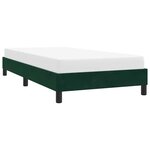 vidaXL Cadre de lit sans matelas vert foncé 80x210 cm velours