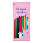 8 Crayons De Couleur Licorne - Draeger paris