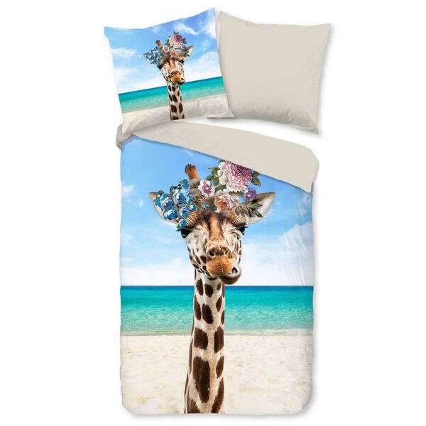 Pure housse de couette cool giraffe 135x200 cm