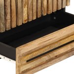 vidaXL Buffet haut 60x34x100 cm bois massif de manguier brut