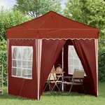 vidaXL Tente de fête pop-up 195 x 195 x 245 cm Terre cuite