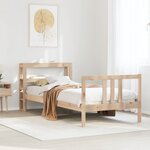 vidaXL Cadre de lit avec tête de lit sans matelas 75x190 cm