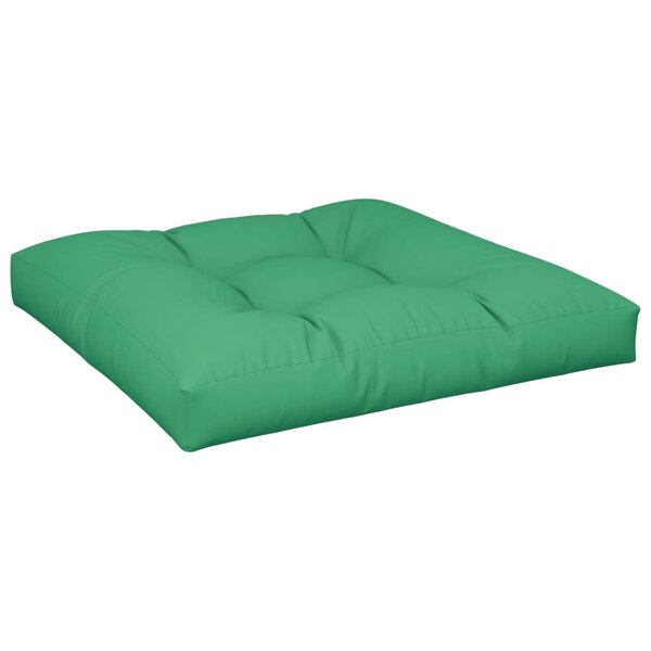 vidaXL Coussin de palette vert 80x80x12 cm tissu