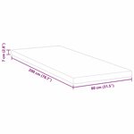 vidaXL Coussins de Matelas Blanc 80 x 200 cm