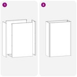 vidaXL Porte-parapluie avec stockage Rose 28 x 12 x 41 cm Acier