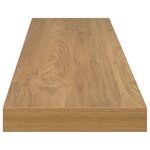 vidaXL Étagère Murale 2 Pièces Marron 120 x 23 5 x 4 cm Bois d'ingénierie