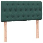 vidaXL Sommier à lattes de lit et matelas vert foncé 80x220 cm velours