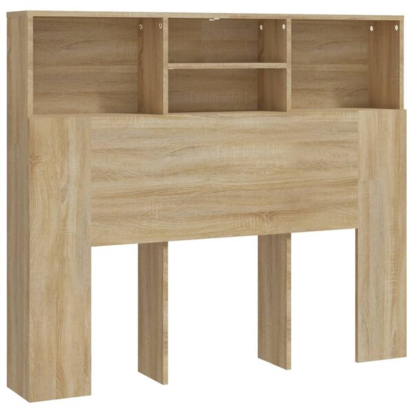 vidaXL Armoire de tête de lit Chêne sonoma 120x19x103 5 cm