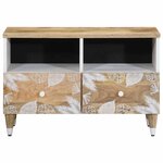 vidaXL Meuble TV 70x33 5x46 cm bois massif de manguier