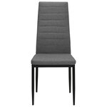 vidaXL Chaises à manger lot de 2 gris clair tissu
