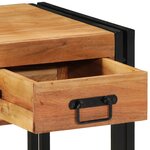 vidaXL Pack de 2 tables de nuit 40x40x50 cm en bois d'acacia massif