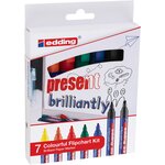 Kit chevalet colOré Etui de 7 Assortis 1 5-3 mm EDDING
