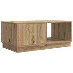 vidaXL Table basse Chêne artisanal 90 x 50 x 37 cm Bois d'ingénierie