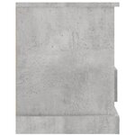 vidaXL Meuble TV gris béton 93x35 5x45 cm bois d'ingénierie