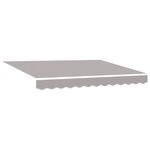 Auvent Rétractable Manuel vidaXL Gris Clair 300x250 cm
