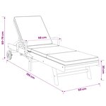 vidaXL Transat 100  Polyester Teck Solide