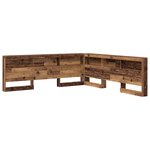 vidaXL Tête de lit de rangement Bois ancien 200 cm Bois d'ingénierie