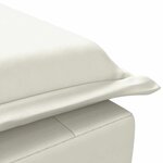 vidaXL Chaise longue de massage avec traversin crème velours