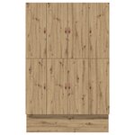 vidaXL Cadre de lit de rangement Chêne Artisan 160x200 cm