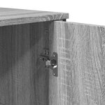 vidaXL Buffet sonoma gris 78x35 5x74 5 cm Bois d'ingénierie