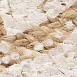 vidaXL Tapis de sol Jute tressée imprimée 150 cm Rond