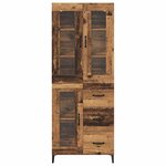 vidaXL Haut Armoire Bois Ancien 69 5 x 34 x 180 cm Bois d'ingénierie