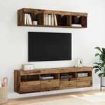 vidaXL Meubles TV muraux 2 Pièces Bois Ancien 80 x 30 x 40 cm