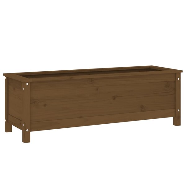vidaXL Lit surélevé de jardin brun miel 119 5x40x39 cm bois pin massif