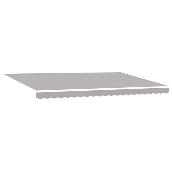 vidaXL Auvent Rétractable Gris clair 500 ×300 cm tissu