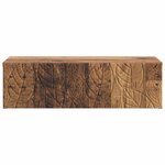 vidaXL Table d'appoint murale 59 x 34 5 x 17 cm Bois d'ingénierie