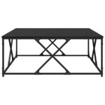 vidaXL Table basse Chêne noir 100 x 100 x 40 cm Bois d'ingénierie